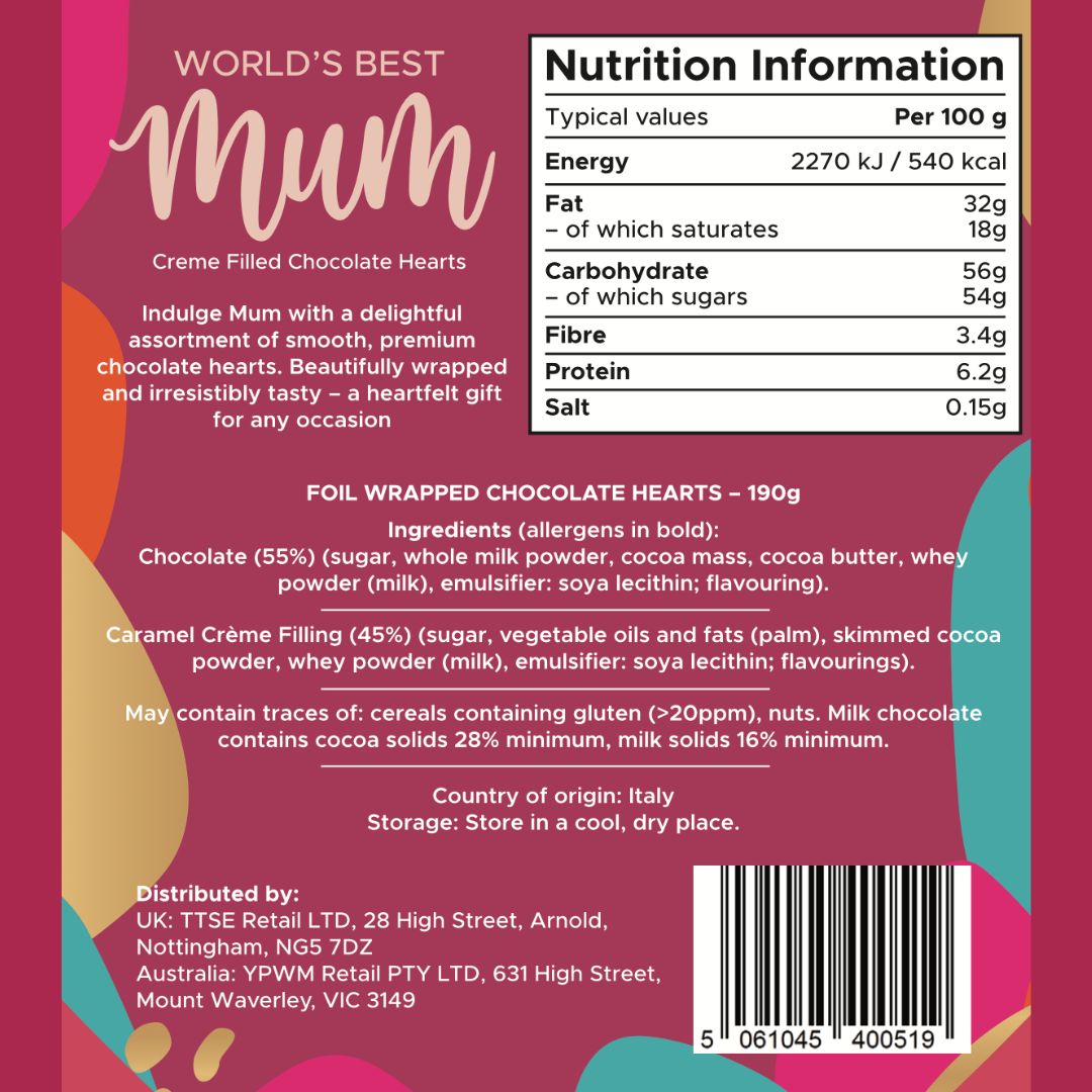 World's Best Mum Chocolates