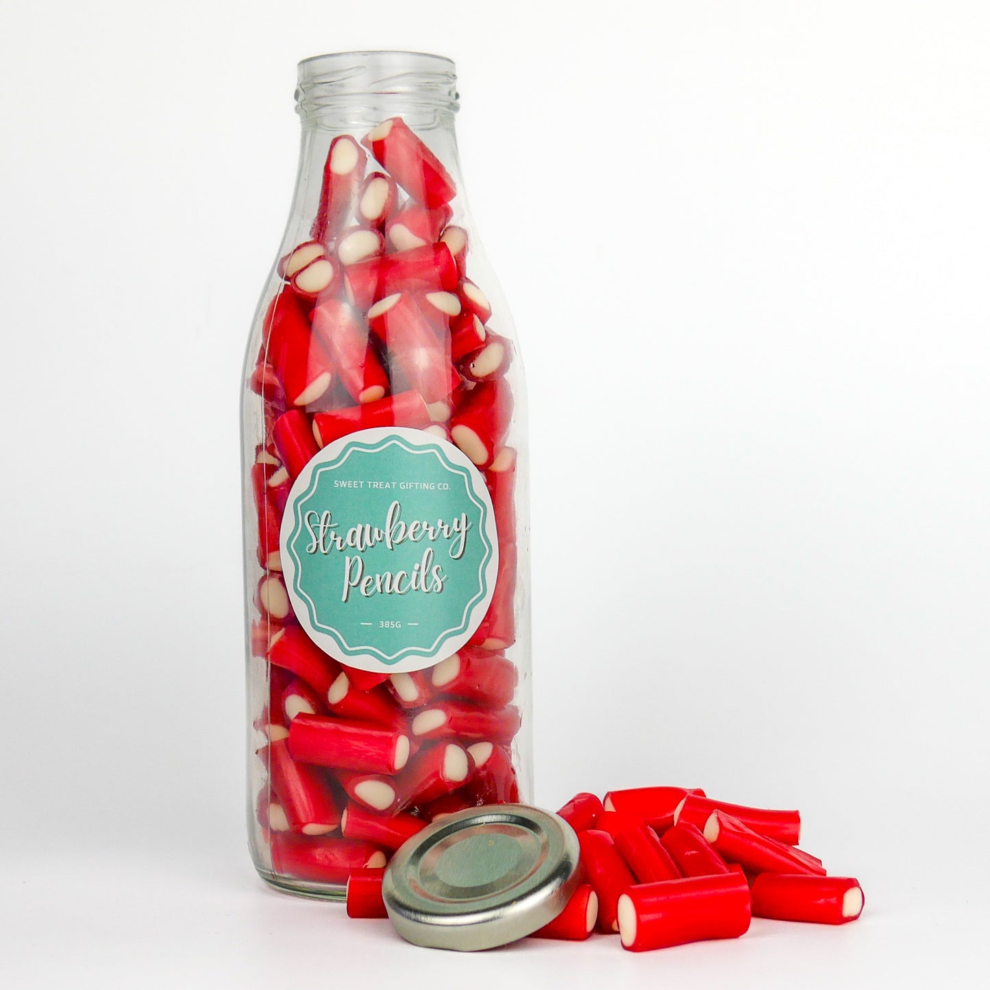 Strawberry Pencils Milk Bottle