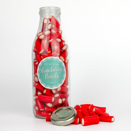 Strawberry Pencils Milk Bottle