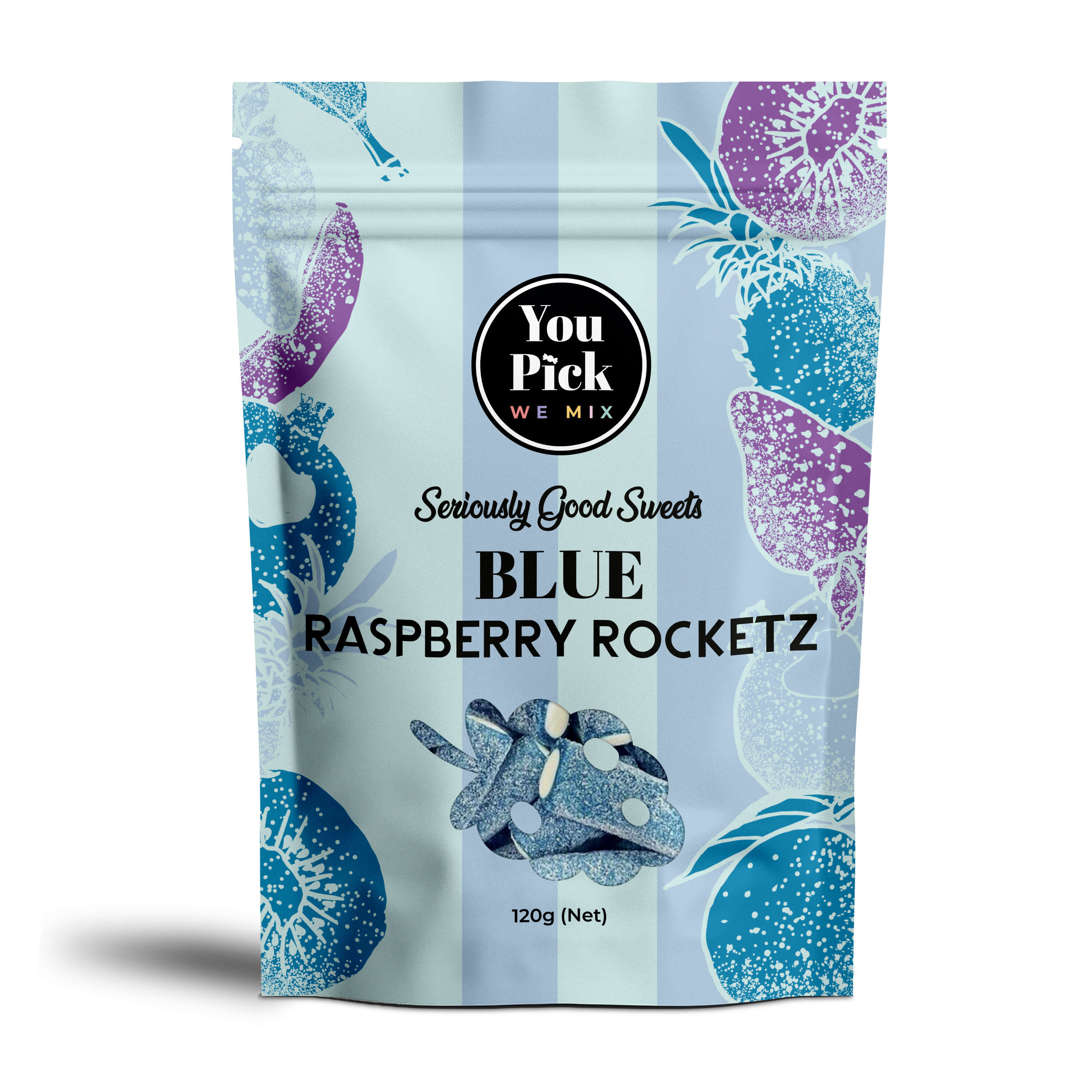 Raspberry Rockets 100g | Fruity Range