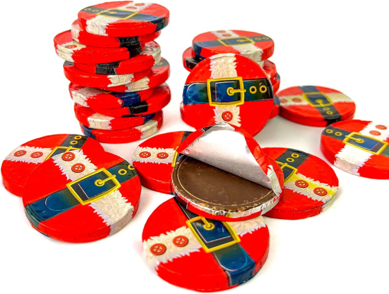 50 Chocolate Santa Coins