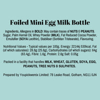 Foiled Eggs Milk Bottles