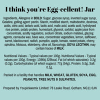 'I think you're Egg-cellent!' Jar