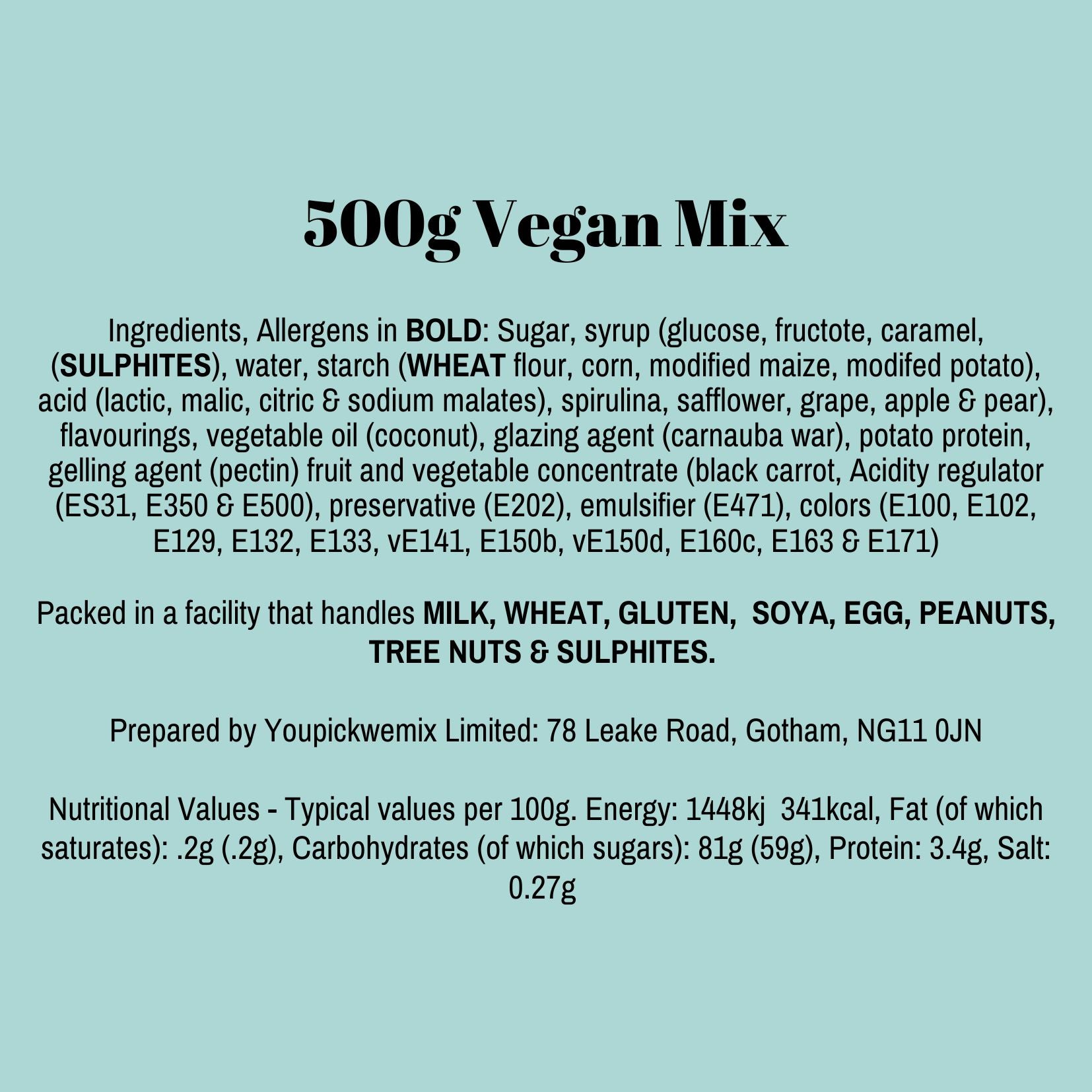 500g Vegan Pick n Mix