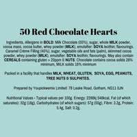 50 Chocolate Hearts