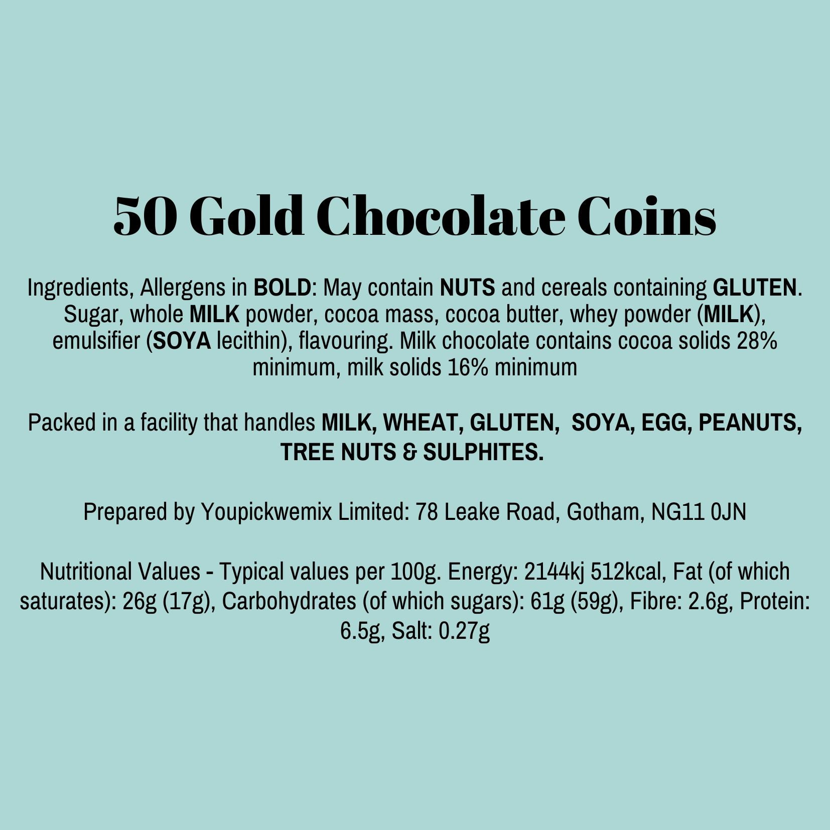 50 Chocolate Coins