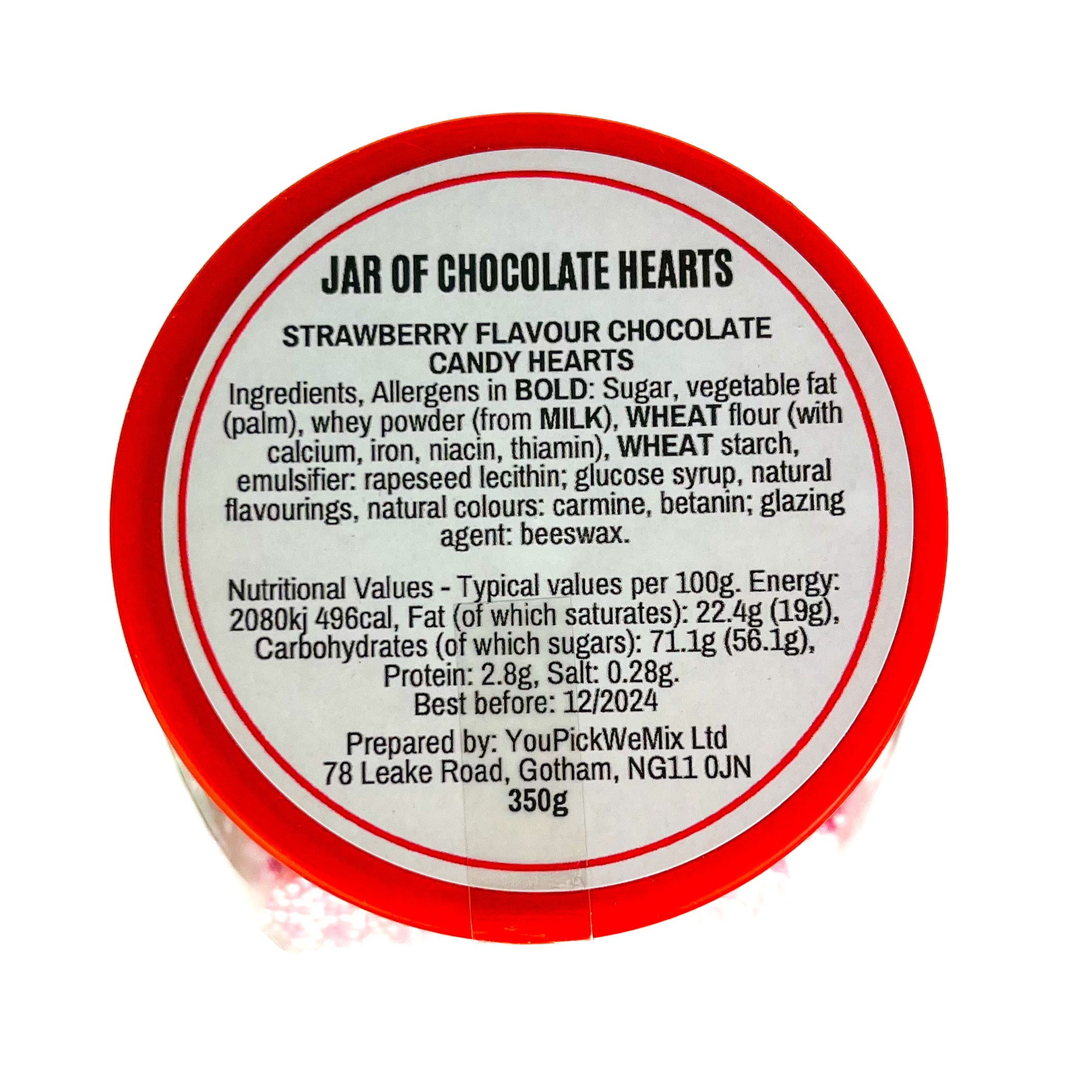 Heart Chocolate Jar