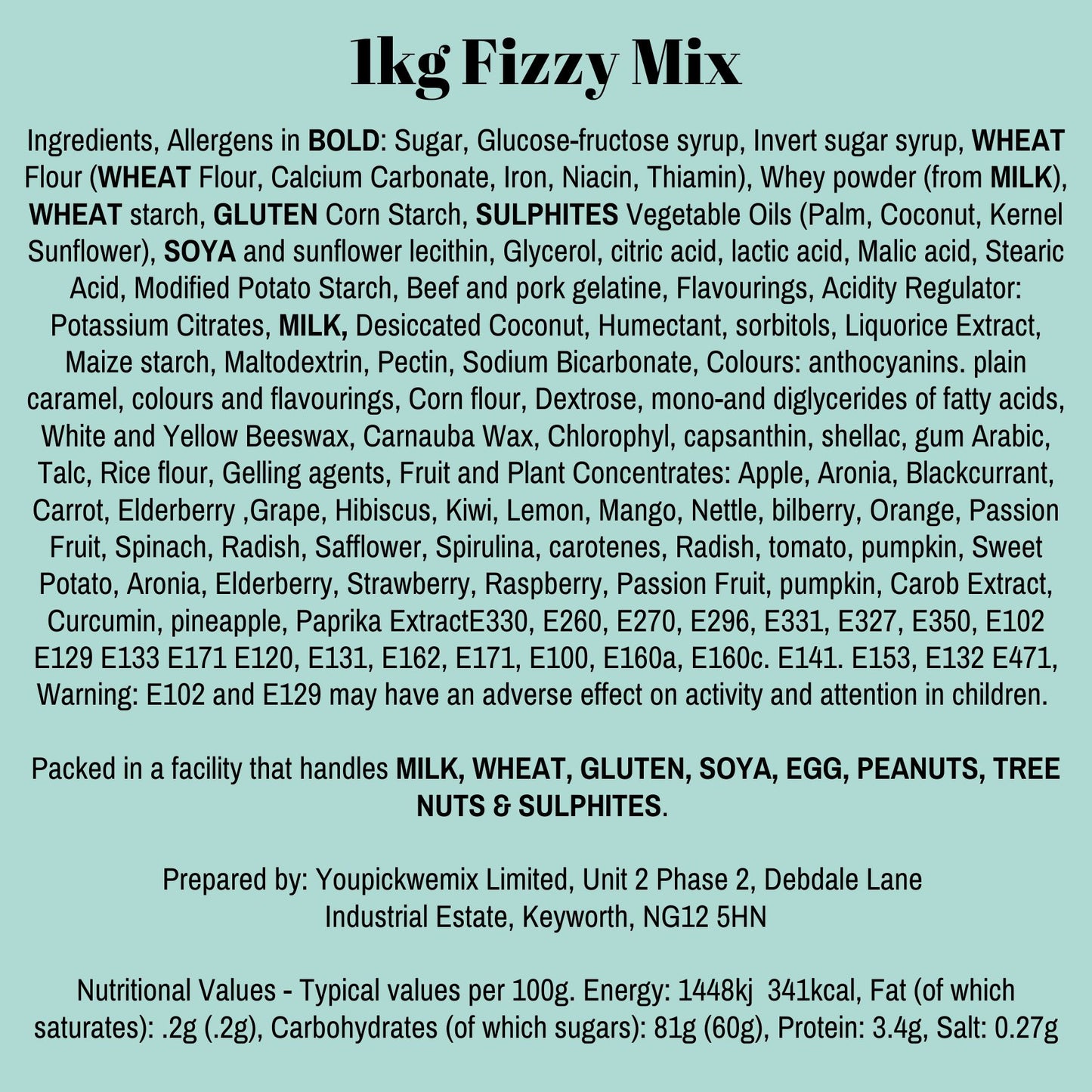 1KG Fizzy Mix