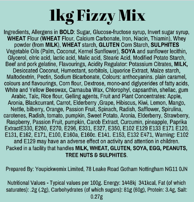 1KG Fizzy Mix
