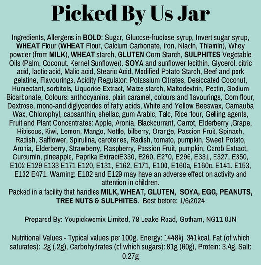 Large Picked By Us Jar