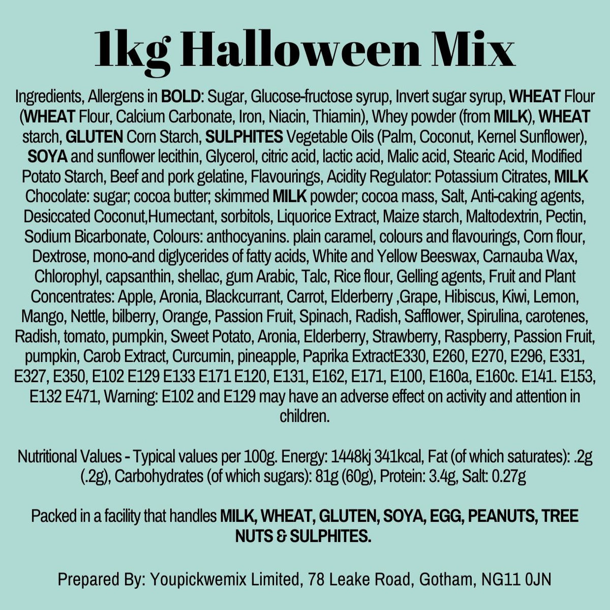 3 x 1KG Halloween Mix