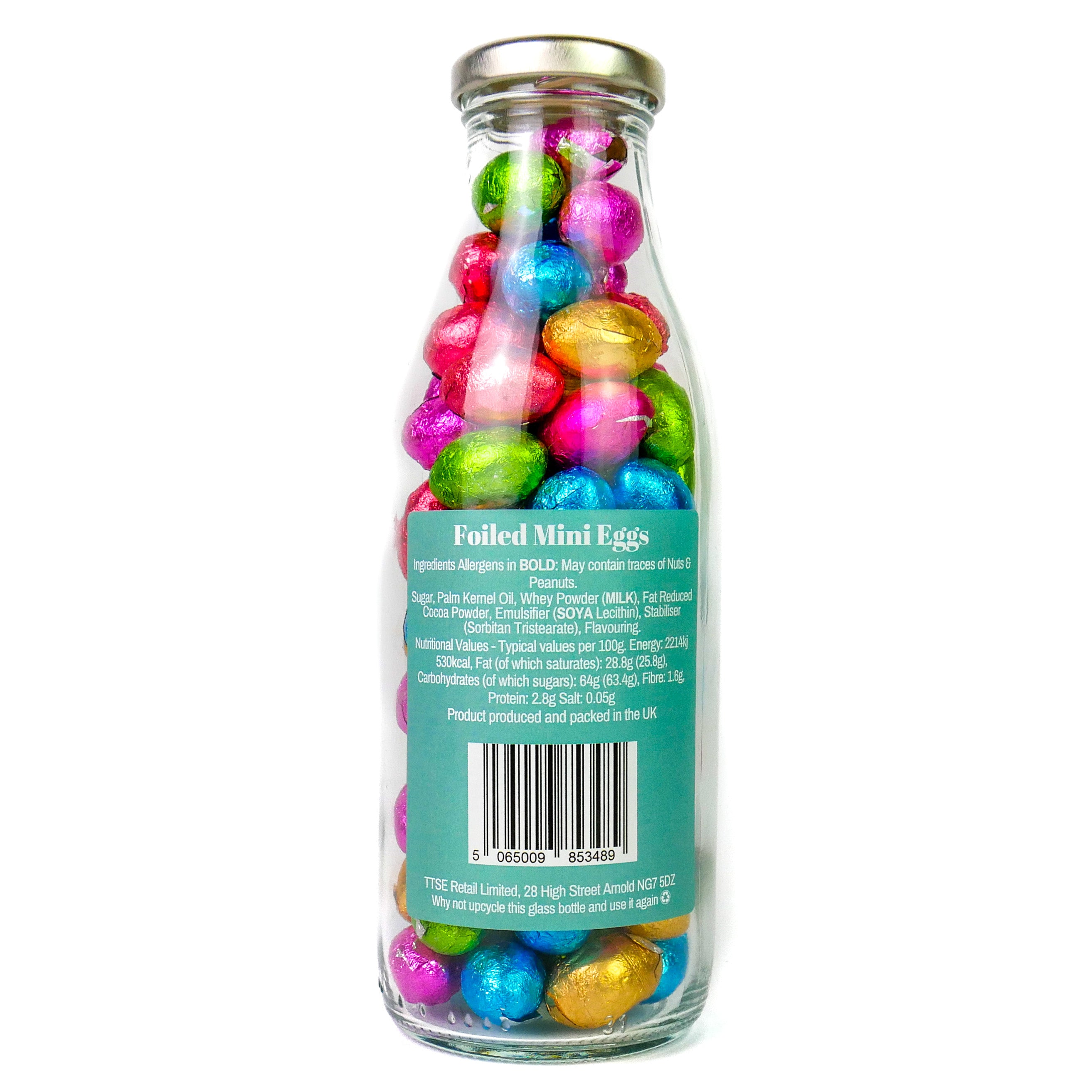Foiled Eggs Milk Bottles