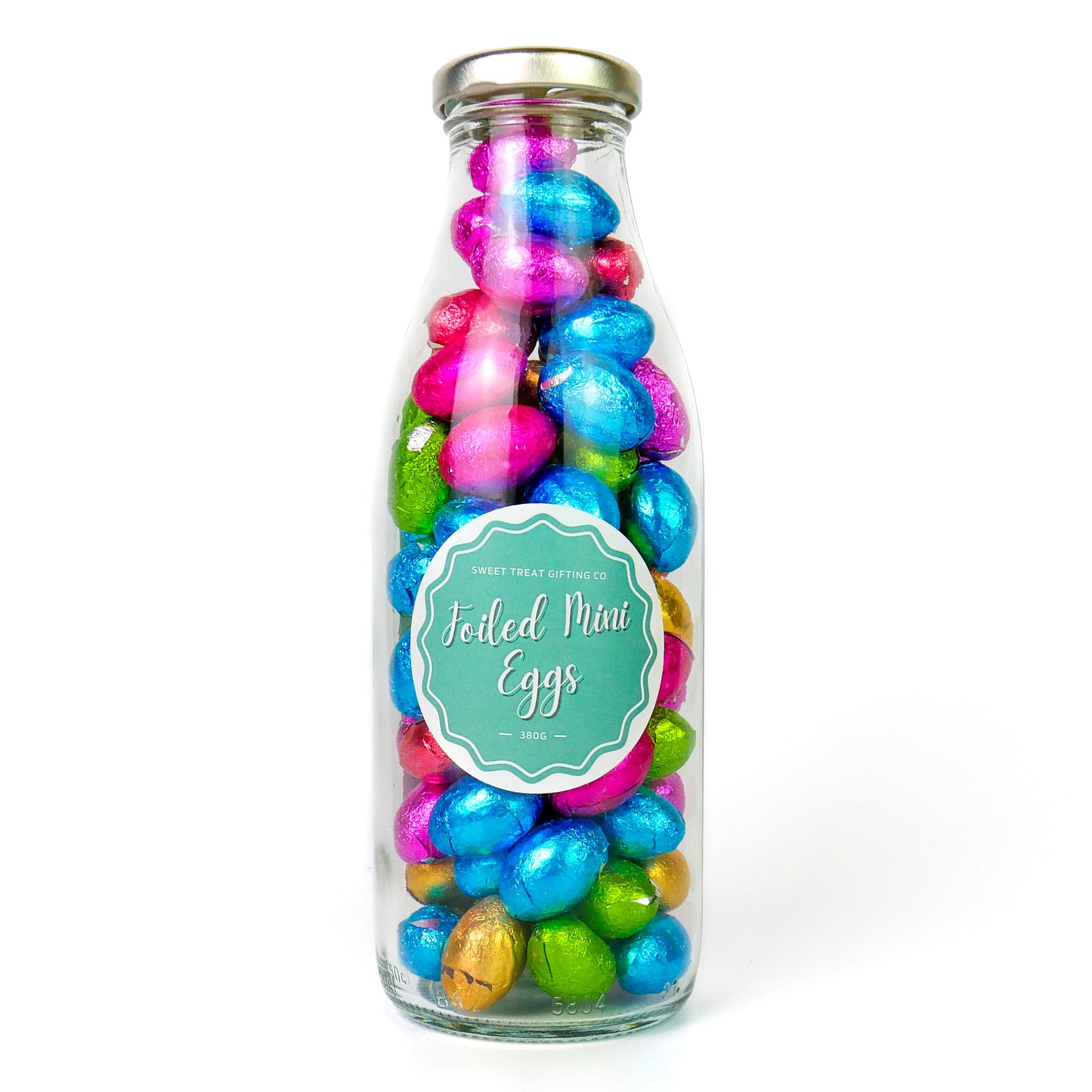 Foiled Eggs Milk Bottles