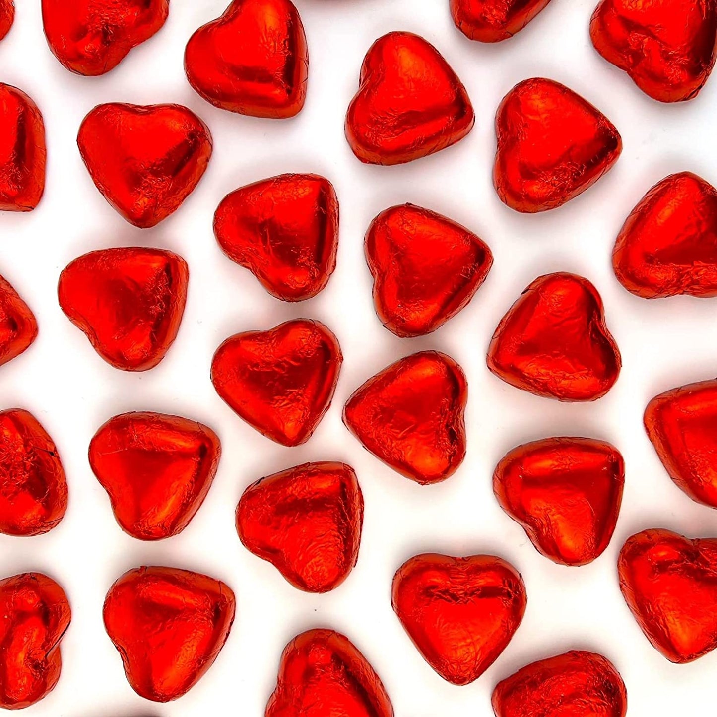 20 Red Chocolate Hearts